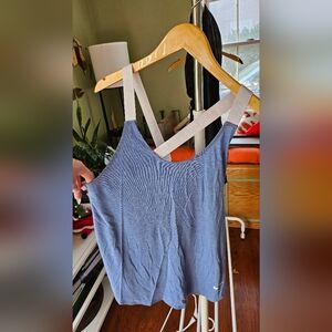 Blue Nike workout tank size M